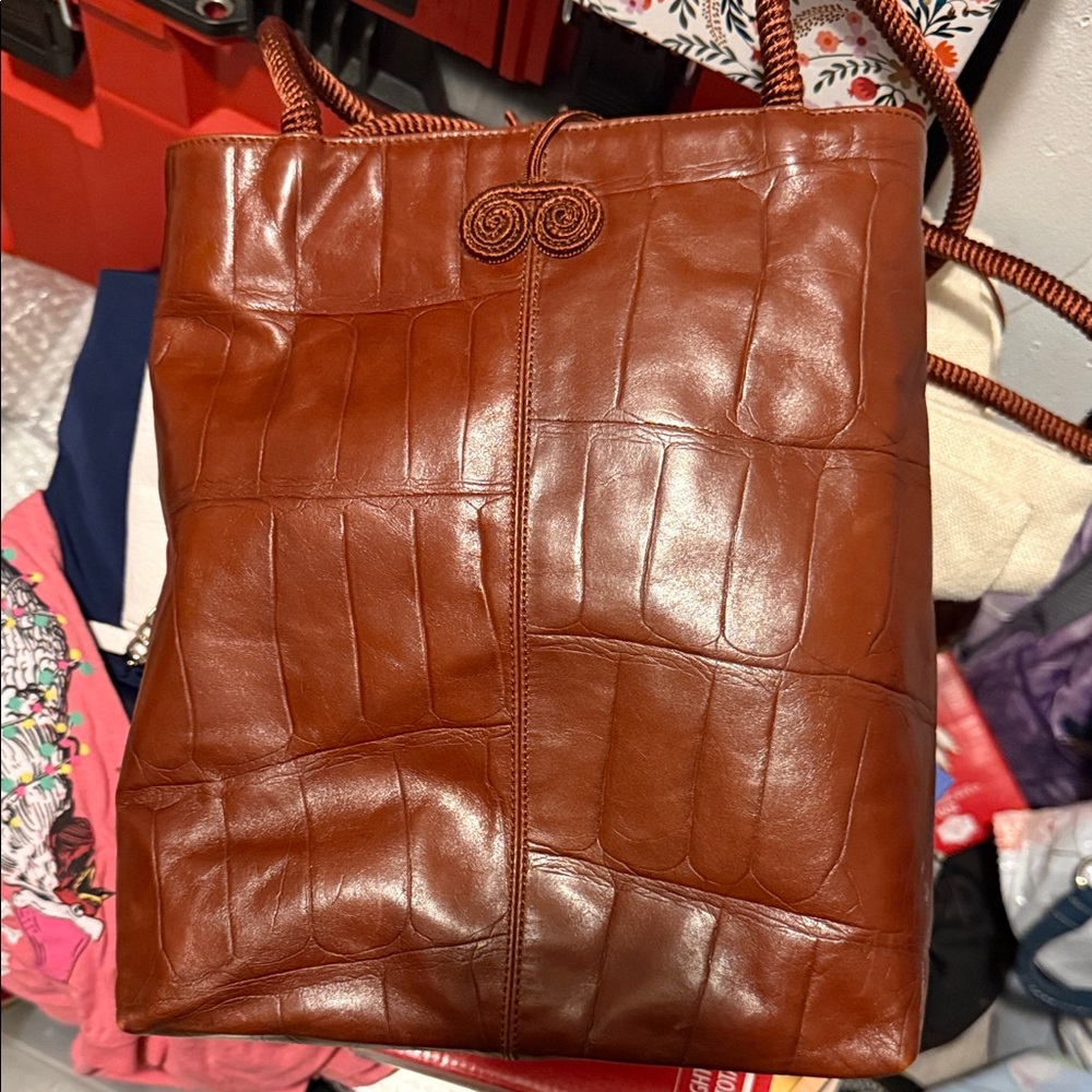 Stylish Brown Leather Crossbody Bag